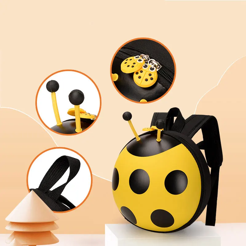 Prevent Lost Ladybug Children\'s Bag Outdoor Cute MIni Backpack For Kids Kindergarten School Book Bag Cartoon Students Backpack