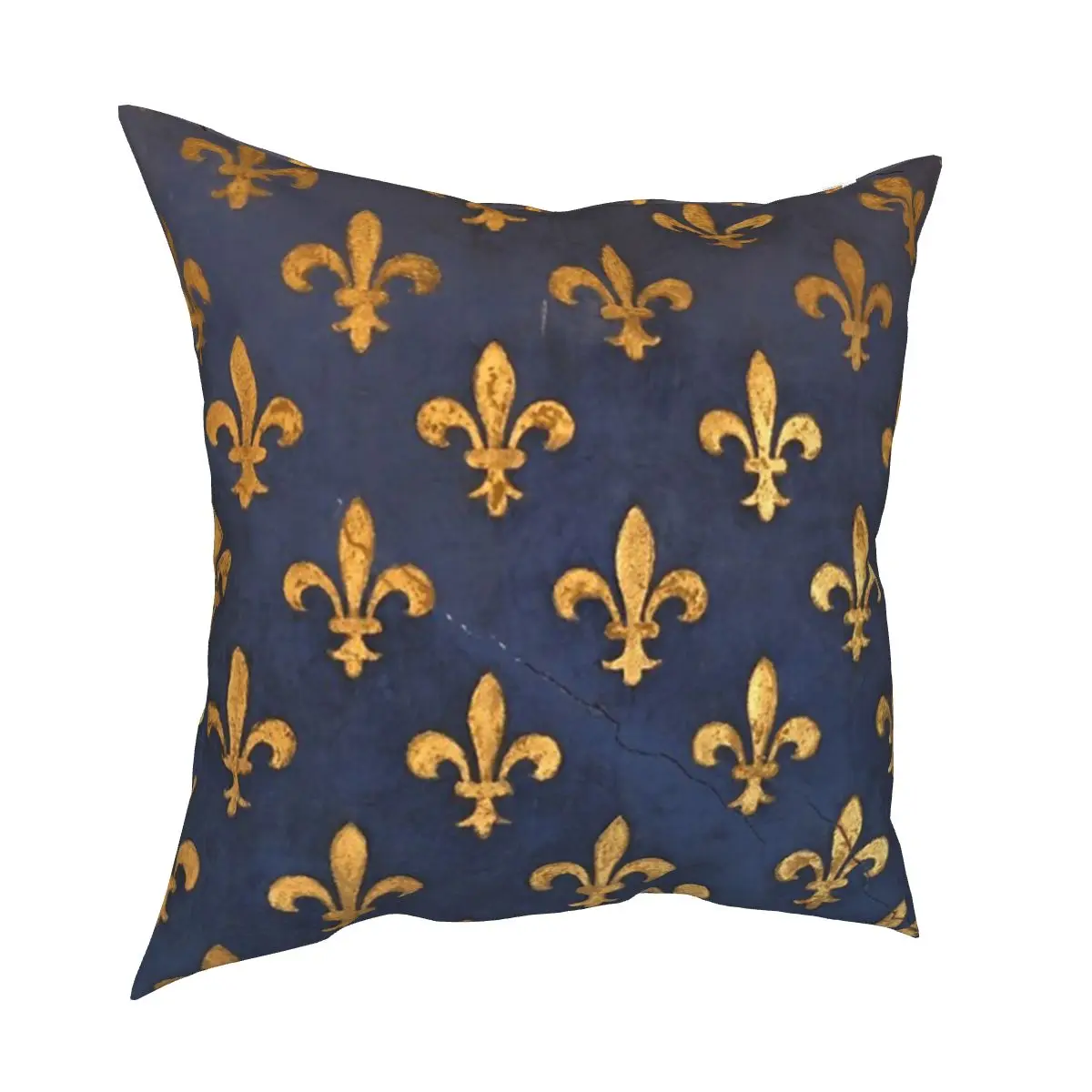 Florence Pillowcase Cushion Cover Decorations Fleur De Lis Lily Flower Symbol Flag Pillow Case Cover Chair Square 45X45cm