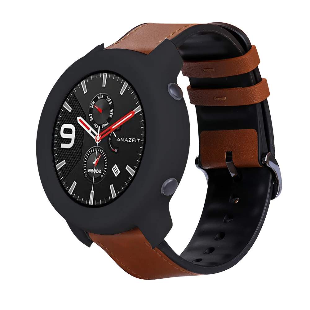 Watch Case TPU Silicone Cover Frame for Xiaomi Huami AMAZFIT GTR 47mm Smart Bracelet Protector Shell Replacement Cases