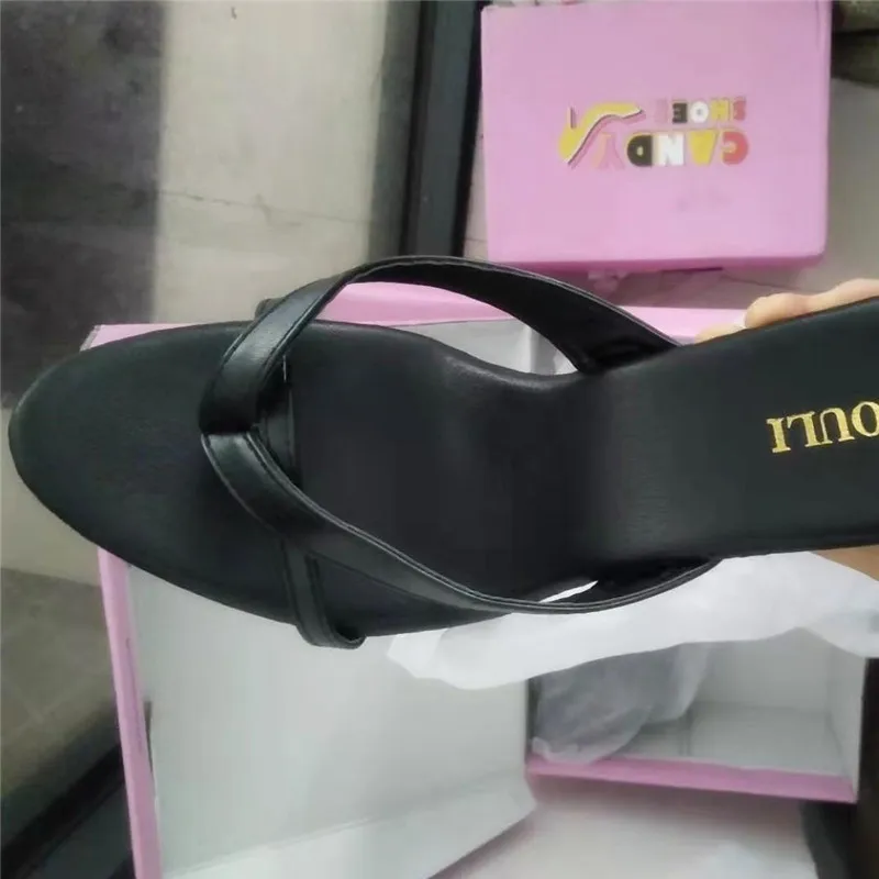 Sexy model stage walk high heel slippers, 15 cm super stiletto heels, women's high heel pole dancing slippers