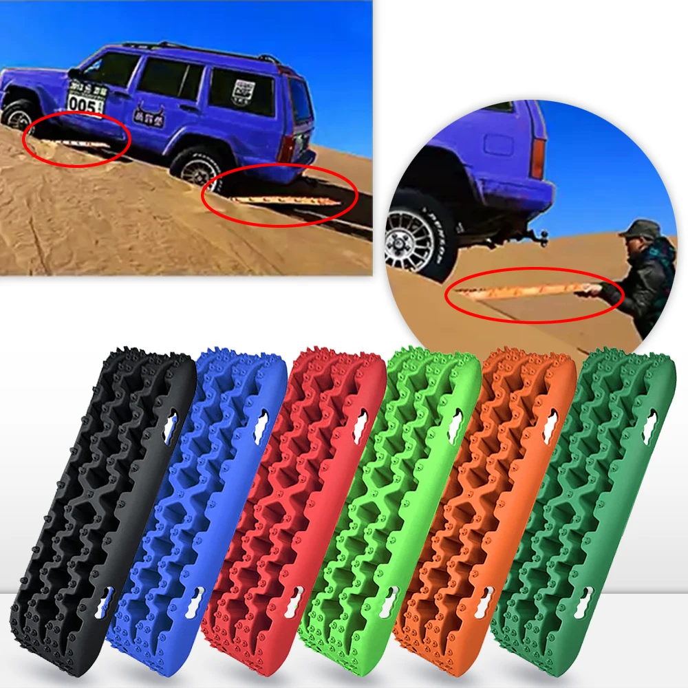 Car Accessories  Universal Emergency Rescue Anti-skid Board Recovery Tracks Road Tyre Ladder Sand Mud Snow Tires Anti-slip Board