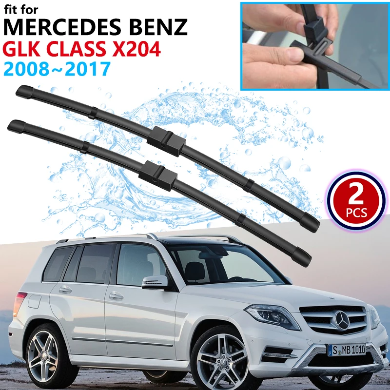 for Mercedes Benz GLK Class 2008~2017 X204 Car Wiper Blade Windshield Wipers Car Accessories 280 300 350 200 220 320 CDI 4Matic