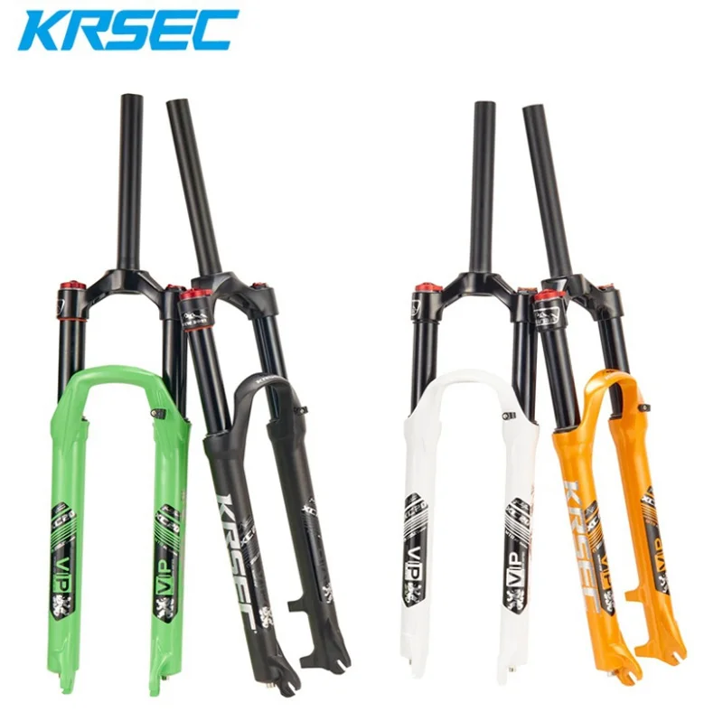 KRSEC-Magnesium Alloy Bicycle Fork, Mountain Bike, MTB Supension Air, 26 in, 32 in, 100mm, Bicycle Accessories