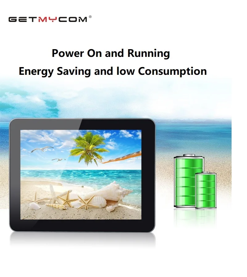Getmycom 17 inch Industrial control touch screen integrated machine fully enclosed dustproof tablet computer embedded GetmE 17