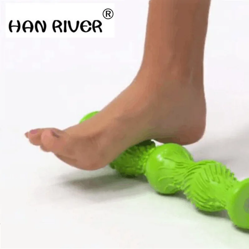 

HANRIVERA foot massage acupuncture meridians rod rolling fitness rehabilitation training relax foot massage tools on the sole of