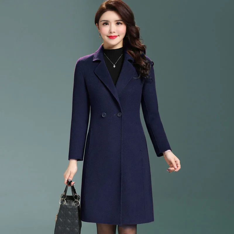 

2020 Casual Double side Wool Coat Female Autumn Winter Coat Women Long Women's Coats Spring Jackets abrigo mujer 7606165