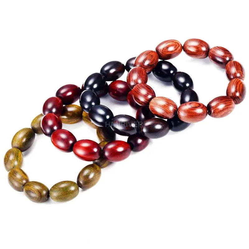 Lobular rosewood jujube bead jujube form barrel bead hand string bracelet beads rosary beads 1.5*20