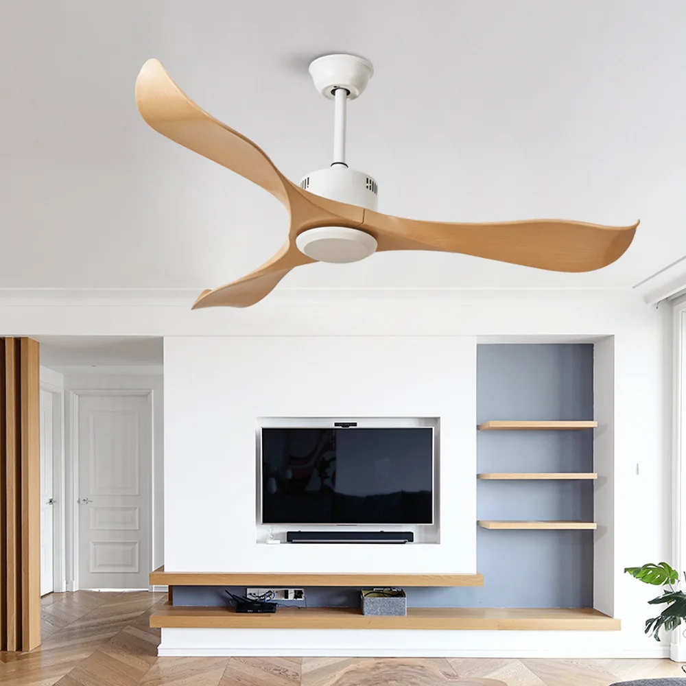 52Inch ceiling fan without lamp modern simple roof fan bedroom etc fashion decorate ceiling fans with remote control Ventilador