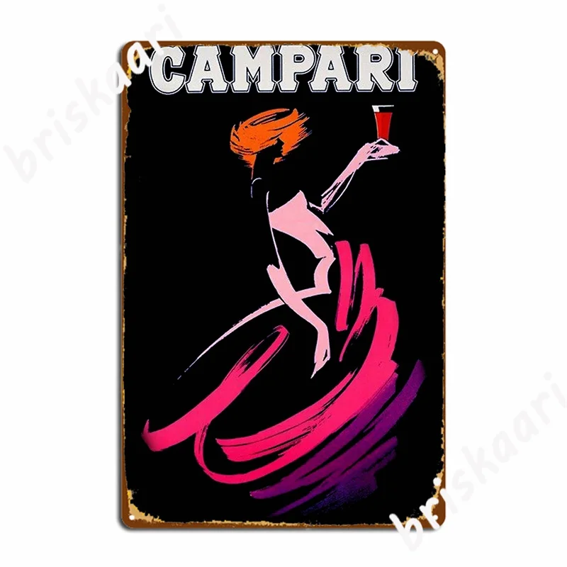 Do You Know Campari Let S Buy Metal Sign Wall Decor Wall Pub Kitchen Vintage Tin Sign Poster