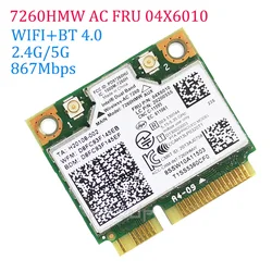 for Lenovo THINKPAD S1 S440 S540 E440 E540 Dual Band Wireless-AC 7260HMW 7260AC FRU:04X6090 04X6010 half Mini PCI-e WIFI card