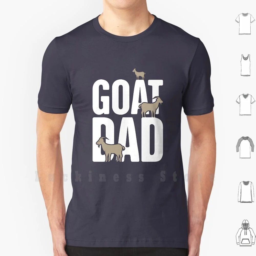 Goat Dad T Shirt Men cotton Cotton S - 6xl Goat Goats Farm Farmer Farm Animal Zoo Barn Petting Zoo Baby Goat Baby Goats