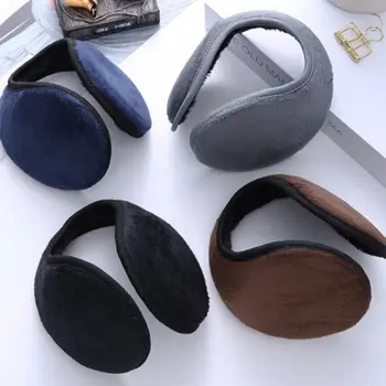 Cache-oreilles coupe-vent pour hommes et femmes, protège-oreilles, cache-oreilles doux, cache-oreilles en peluche épaisse, cache-oreilles à l'arrière du bandeau, extérieur, cyclisme, sourire, chaud, hiver