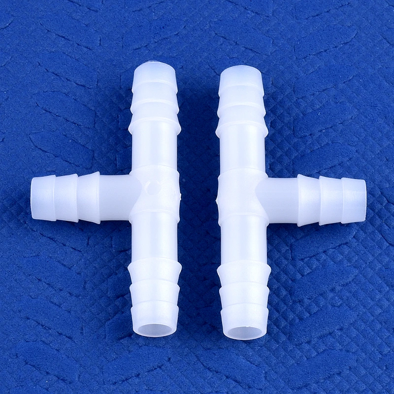 5 ~ 200 sztuk 4 ~ 13mm PE plastikowe Tee złącza zbiornik akwarium Adapter wąż do pompy powietrza Pagoda stawy nawadnianie ogrodu System złącze rurowe