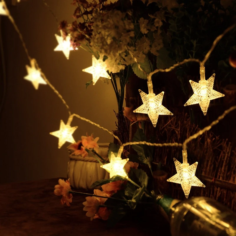 

10 20 40 80LED Battery Fairy String Light Twinkle Star Garland Christmas Lamps For Party Wedding Holiday Room Xmas Decoration