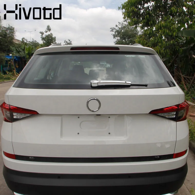 Hivotd dla Skoda Kodiaq nadwozie samochodu tylne ramię wycieraczki pokrywa chromowana dekoracja chromowane akcesoria do stylizacji części 2017 2018 2019 — zdjęcie 4