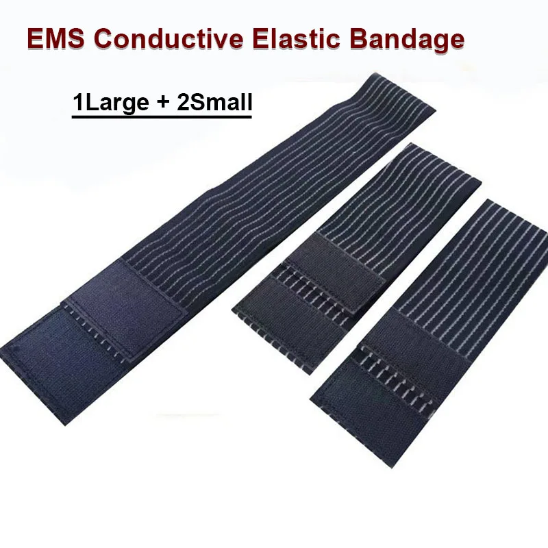 EMS High Elastic Conductive Belt Electrode Fixed Elastic Bandage Elastic Bands for Arm Back Shoulder Body EMS Paddle