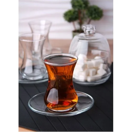 Lava Spike 6 Pcs Tea Set-Sugar Bowl Gift Tea Coffee Cups Tea Coffee Sets Tea For Trophy Turkish Tea cup Set Glass