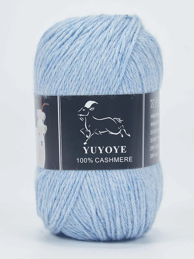 YUYOYE 100% Cashmere Yarn for Knitting 4-Ply Luxury Warm Lightweight Crochet Soft Hand-Knitting Yarn