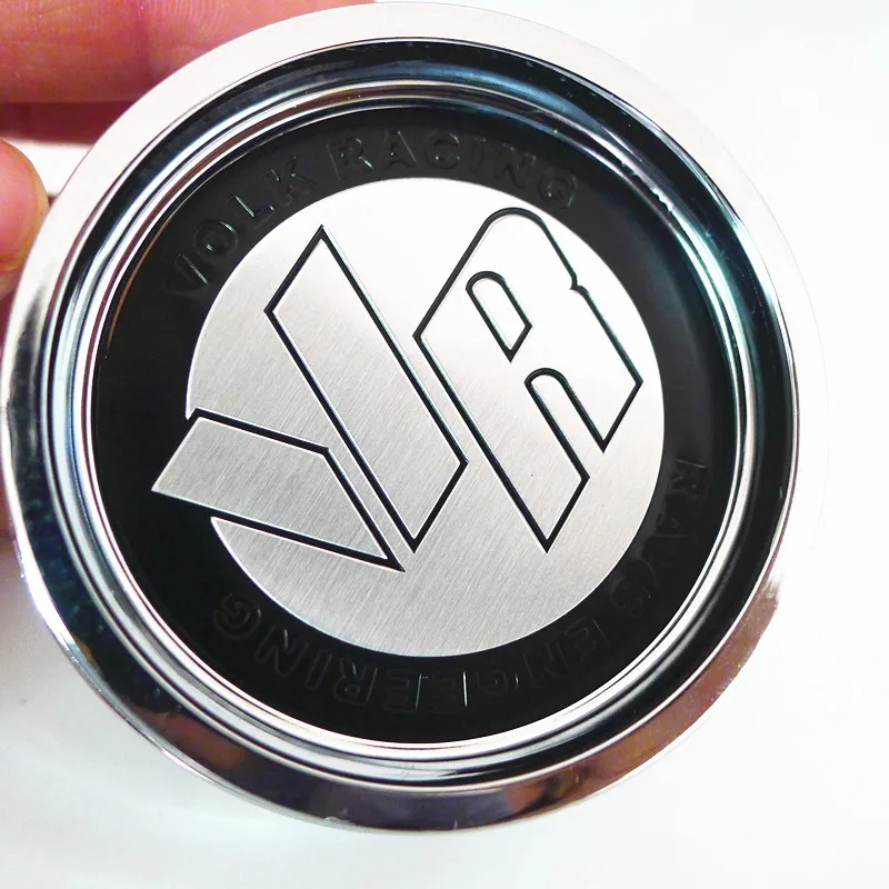 

4pcs 66mm For VR Volk Racing Car Wheel Center Hub Cap Cover 50mm Emblem Badge Sticker Auto Styling