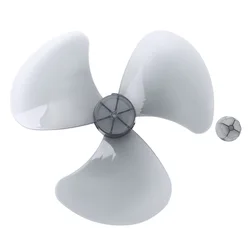 Hélice de ventilateur 16 pouces, plastique domestique, trois feuilles avec écrou de ventilateur pour ventilateur de Table, fournitures amovibles à faible bruit