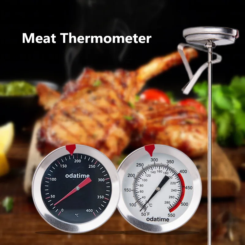 Odatime Food Grade Stainless Steel Meat Thermometer BBQ Cooking Baking Food Probe Kitchen Fast Reation Temperature Instruments