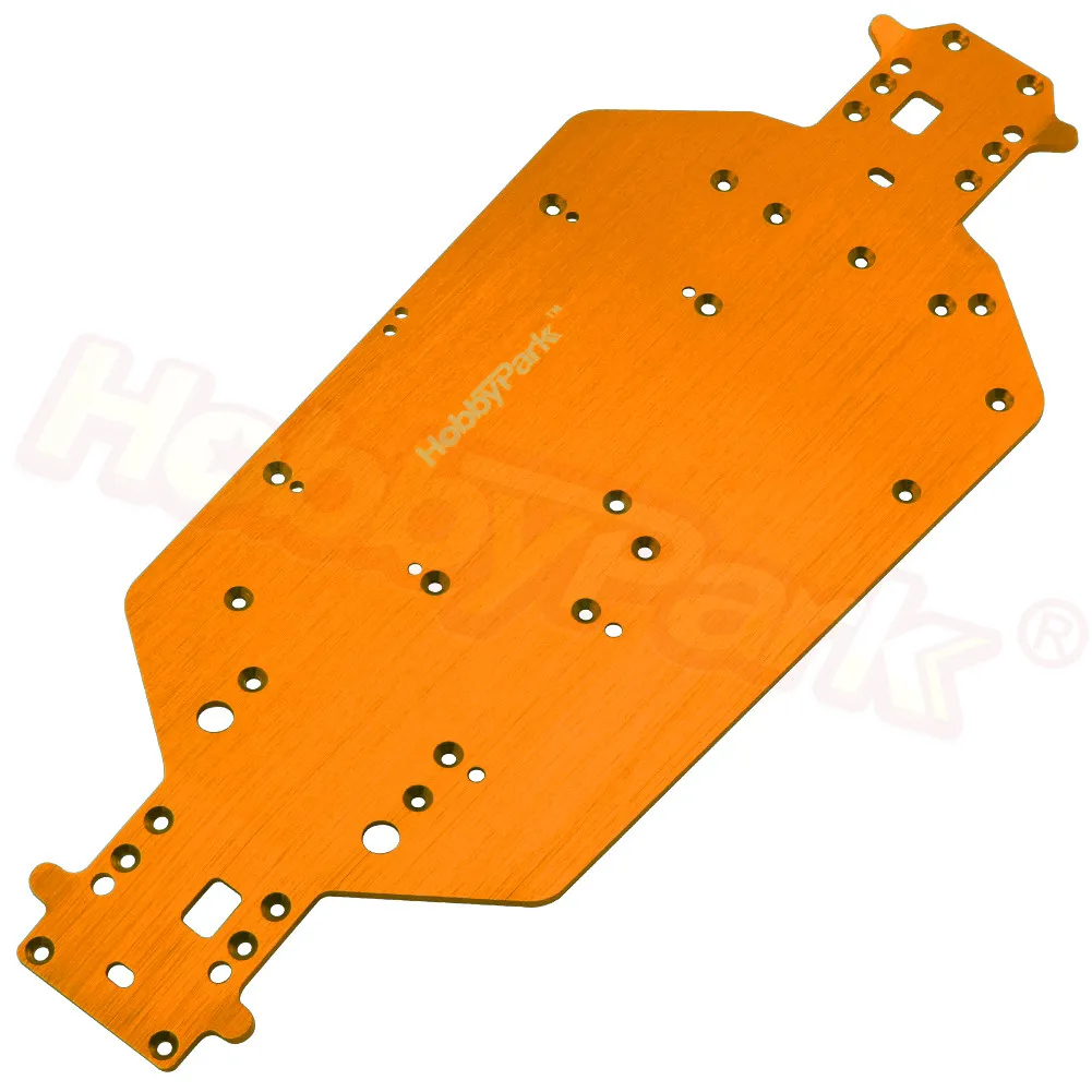 HSP 04001 Metal Aluminum Chassis Upgrade Parts For 1/10 RC Buggy XSTR Monster Truck BRONTOSAURUS 94111 Redcat Volcano EPX