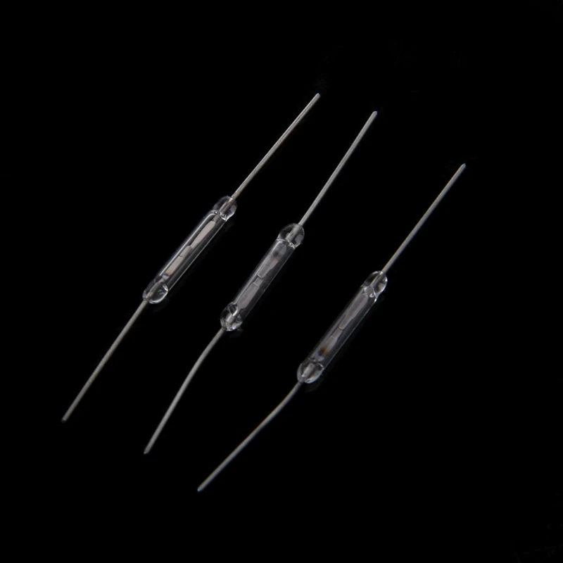 10 Pcs 2x14mm Reed Switch Normally Open Magnetic Induction Switch Electromagneti