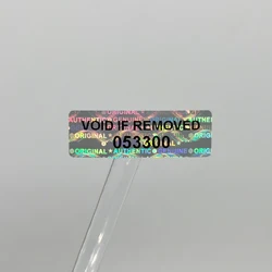 Hologram Warranty Void Sticker, Tamper Proof Sealing Label, Serial Number Logo Can Be Customized, 1000pcs 30mmx10mm