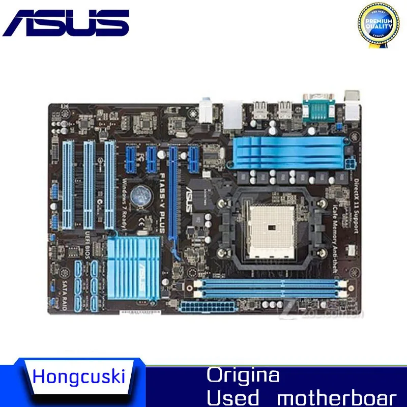 

For ASUS F1A55-V PLUS Motherboard Socket FM1 DDR3 For AMD A55M A55 Original Desktop Mainboard SATA II Used Mainboard