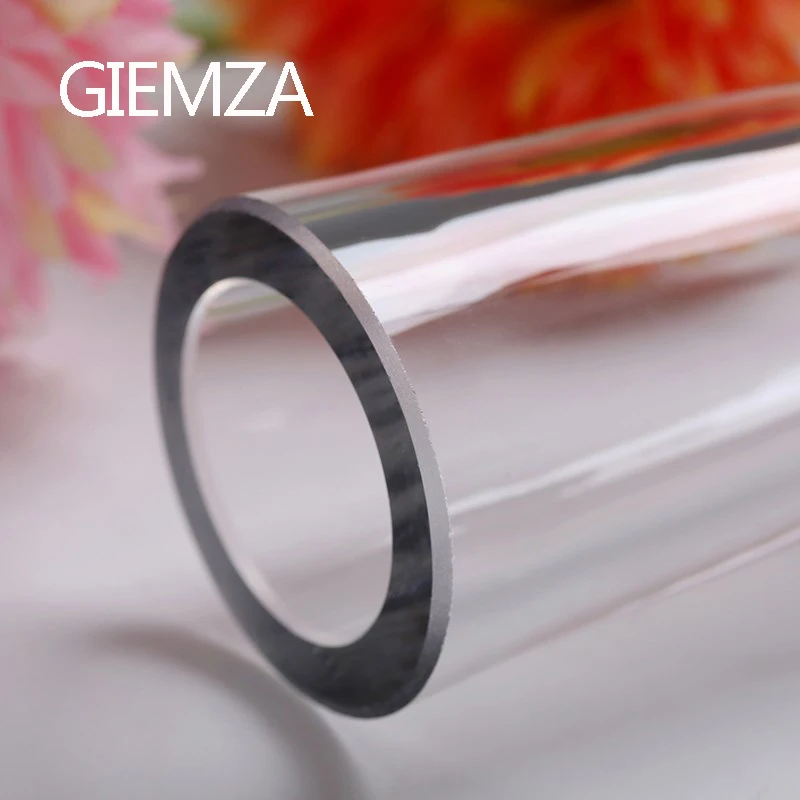 GIEMZA Glass High Vase Transparent Hydroponic Air Plant 1pc Cylinder Tube Round Tall Flower Vases Pure Tool for Home