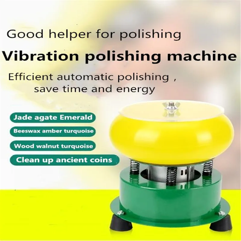 Máquina de Polimento da Vibração da Joia do Jade 220v e Máquina de Enceramento para Remover Rebarbas do Metal e Manchas de Superfície do Metal Limpo