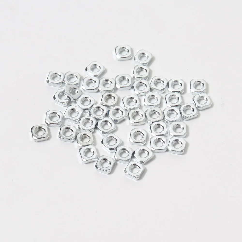 1.7mm thickness screws nut 100pcs thin nut M3 sqare nuts 1.7*5.4*5.4mm sqare thin nuts for prusa i3 mk2/mk2s/mk3