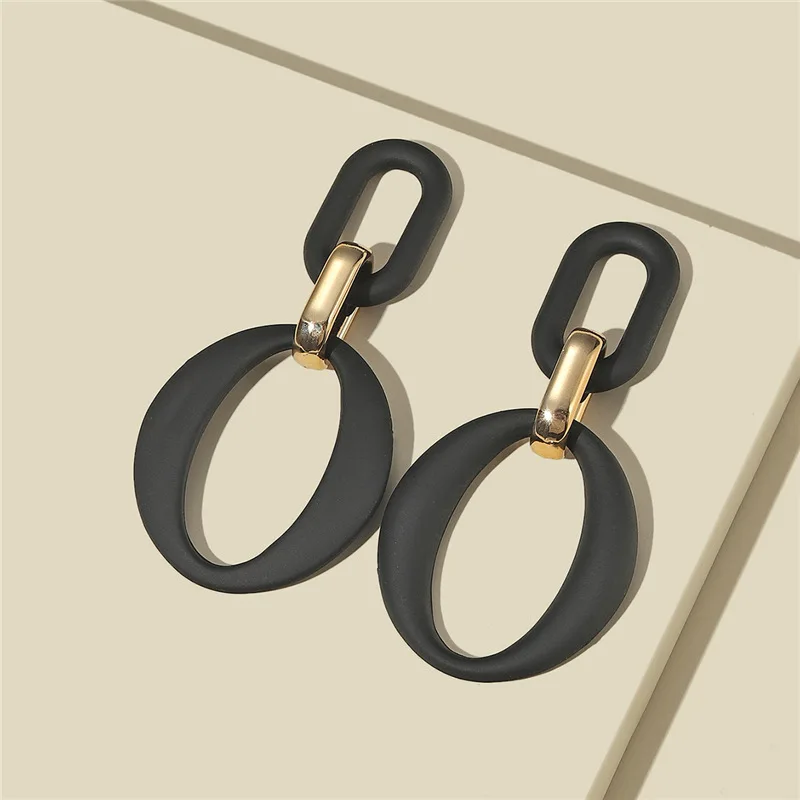 Temperament Dangle earrings female long fashion earrings wild Korean earrings new high-end exaggerated large earrings wholesale image 2
