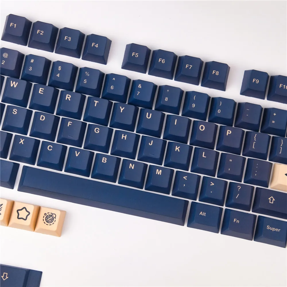 Pbt Keycaps Gmk Stargaze 5 Gezicht Dye Subbed Technics Cherry Profiel Voor GH60 Anne Pro 2 XD60 GK61 GK64 GK68 mechanische Toetsenbord