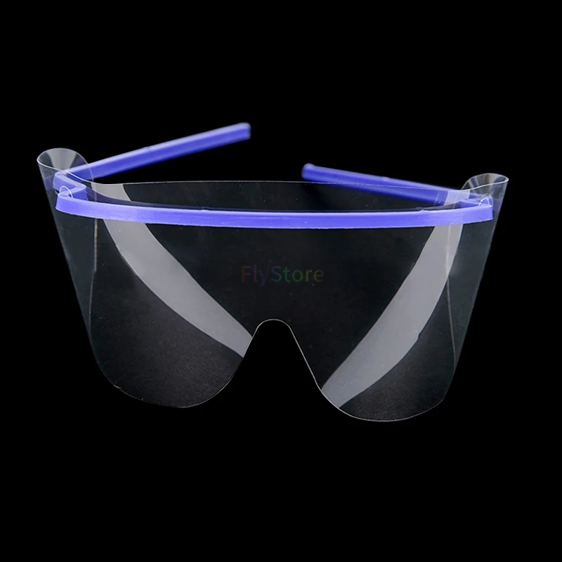 

10Pcs/set Disposable Dental Face Shield Glasses10 frame with 1 film Anti-fog Masks Plastic Protective Cover Mask