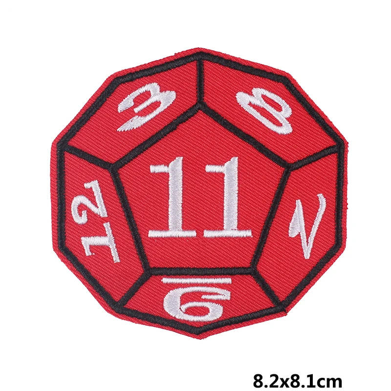 Iron On Patches DIY Poker Dice Patch On Clothes Embroidered Patches For Clothing Patch Sewing On Garment Apparel Accessories