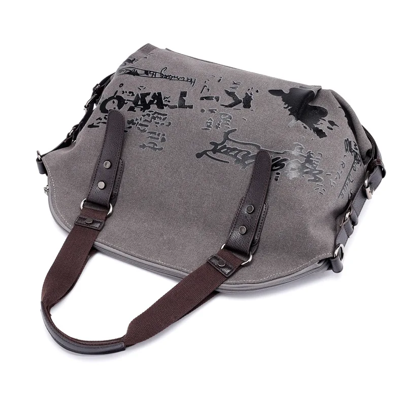 New summer best-selling canvas print handbag, graffiti shoulder cross-body bag