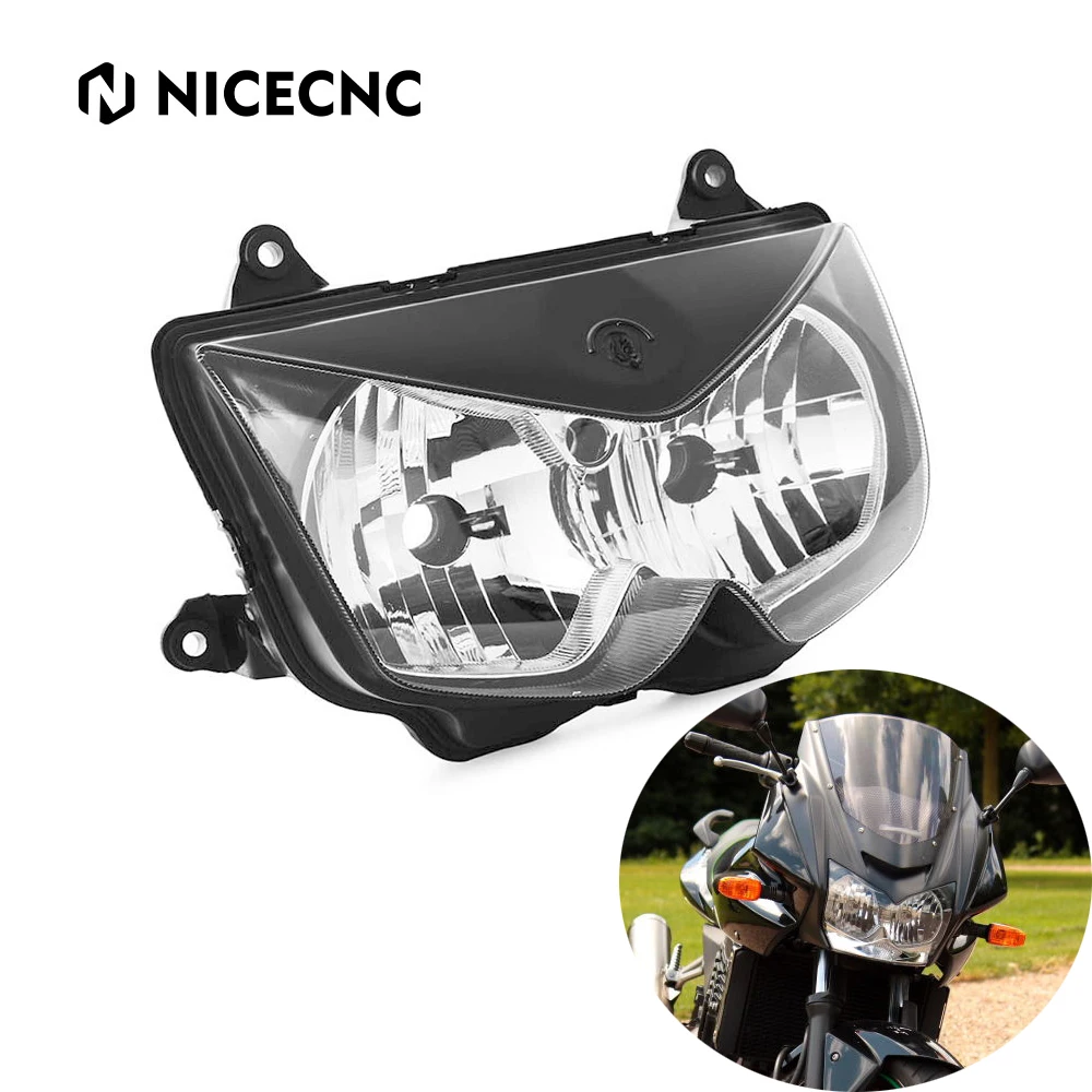 

Motorcycle Plastic Headlight Headlamp Case Assembly Kit for Kawasaki Ninja 650R ER-6F ER6F 2006 2007 2008 ER6F Headlight Housing