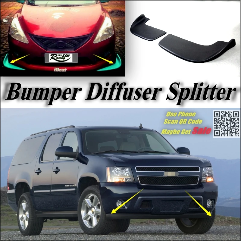 

Car Splitter Diffuser Bumper Canard Lip For Chevrolet Suburban Tuning Body Kit / Front Deflector Flap Chin Fin / Car Reduce