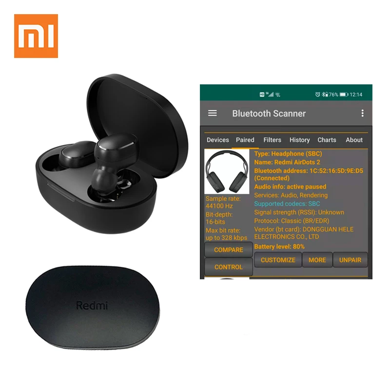 Xiaomi Redmi Airdots 2 Bluetooth Oortjes Sport Muziek Gaming Outdoor Mini Draadloze Headset Met Microfoon Koptelefoon In Oortjes