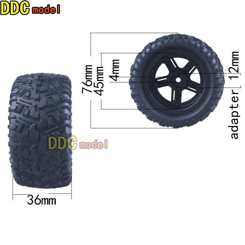 REMO HOBBY P6973 Tires For smax 1/16 1621 1625 1631 1635 1651 1655 remote control RC Car Spare Parts Upgrade wheel