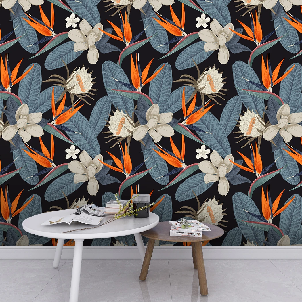 Самоклеящиеся обои С Рисунком Листьев ручной работы