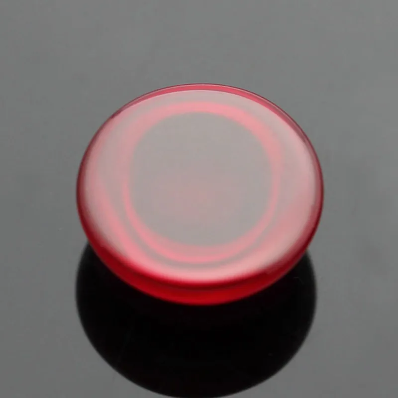 5# Ruby Cabochon Cut Flat Bottom Round Shape Synthetic Corundum Gems Stone Beads For Jewelry 1.5-20mm