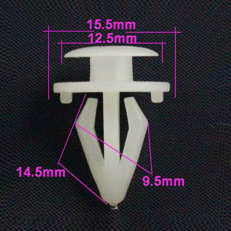 

30 Pcs Plastic Rivet Panel Trim Fixed Fastener White Retainer Clip For Toyota Chery Dongfeng Door Plate