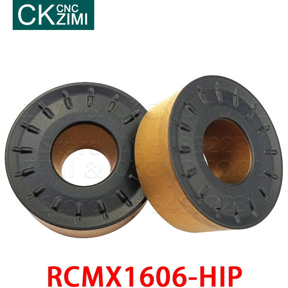 10pc RCMX1606-HIP ZMC25 RCMX 1606 HIP ZMC25 inserti in metallo duro inserti per tornitura utensili per frese utensili per tornio in metallo CNC per acciaio