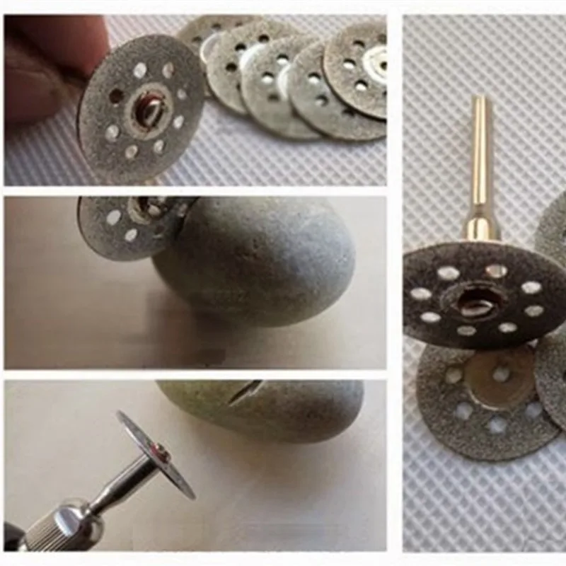 Sunshine 12 Pcs lame per seghe circolari per utensili rotanti dischi per ruote da taglio mandrino Dremel Cutoff