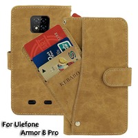 Vintage Leather Wallet Ulefone Armor 8 Pro Case 6.1\