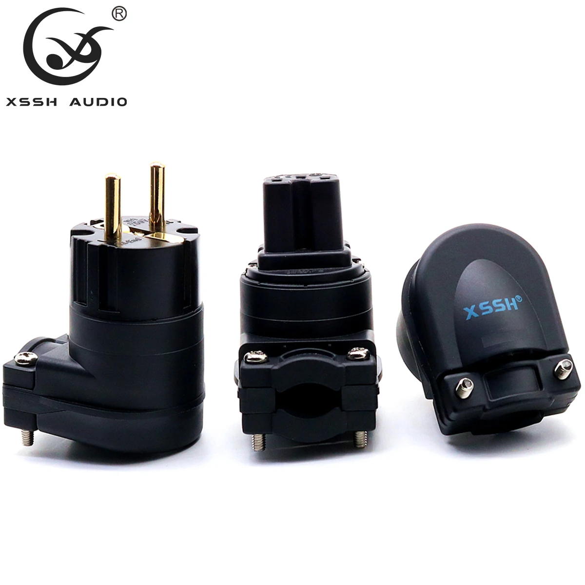 

Electrical Jack XSSH Audio OEM Hi-end Hifi Pure Copper Plating Gold Rhodium AC Female Male US CN EU UK IEC Power Connector Plug