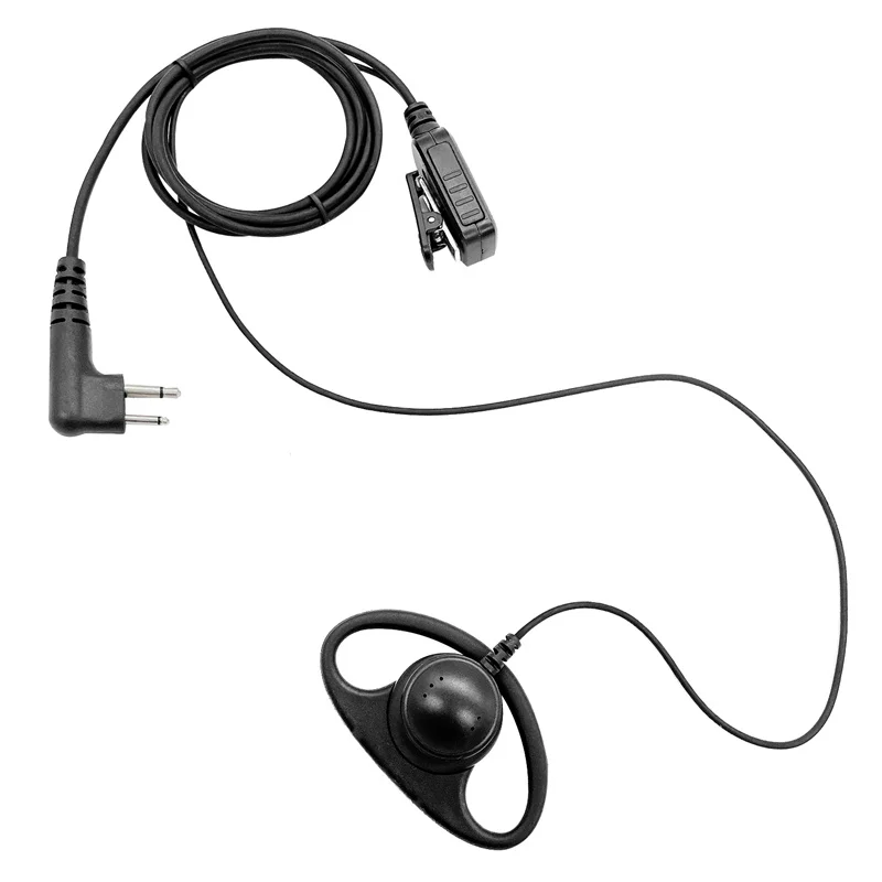 Earpiece Compatible with Motorola Radio,Walkie Talkie,PTT Mic,2 Pin Headset, Single Wire, CLS1410, CLS1110, CP200, GP300, GP2000