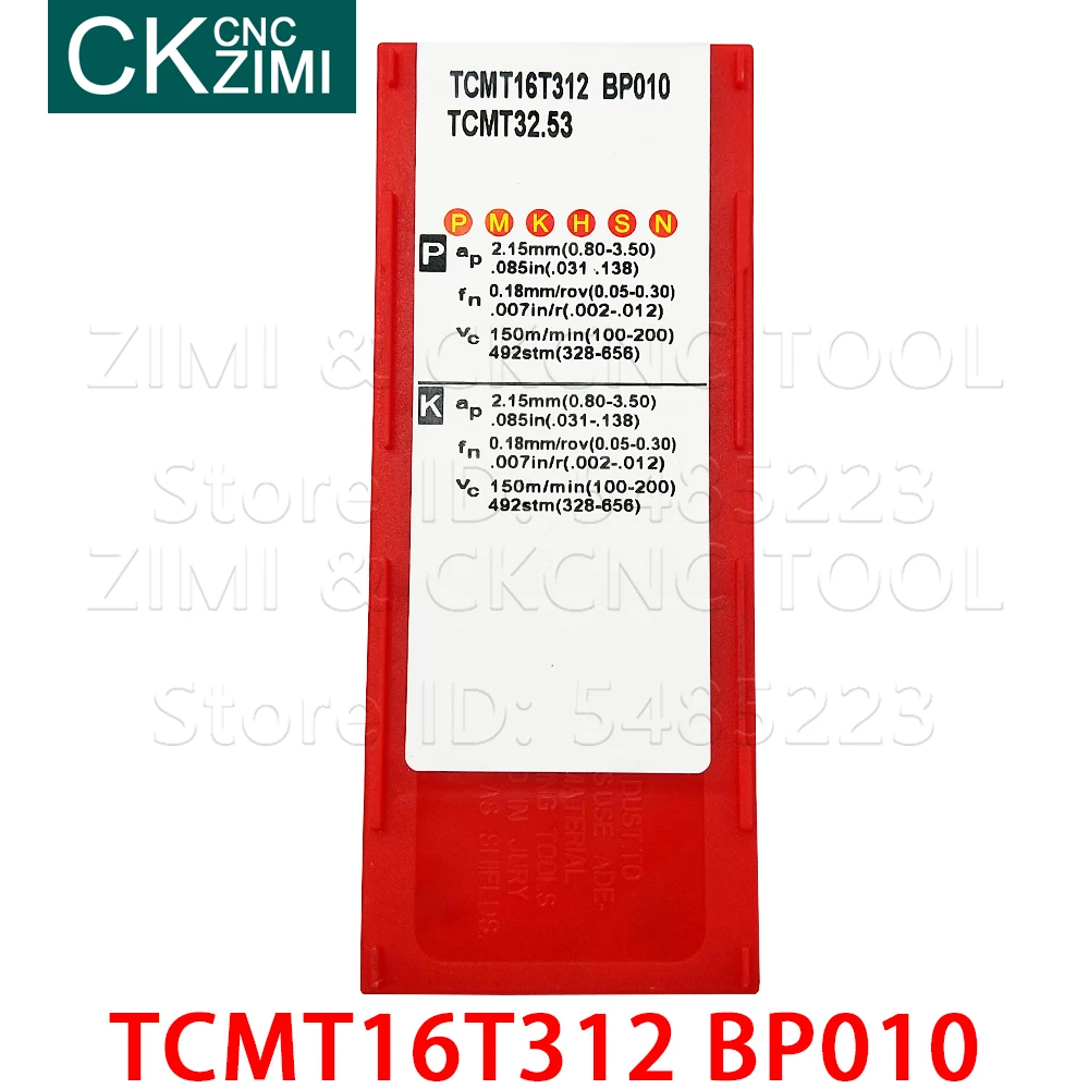 Ferramentas de inserção giratória externa, ferramentas de torno cnc tcmt32, 10p bpbp010 tcmt32 53 para aço inoxidável